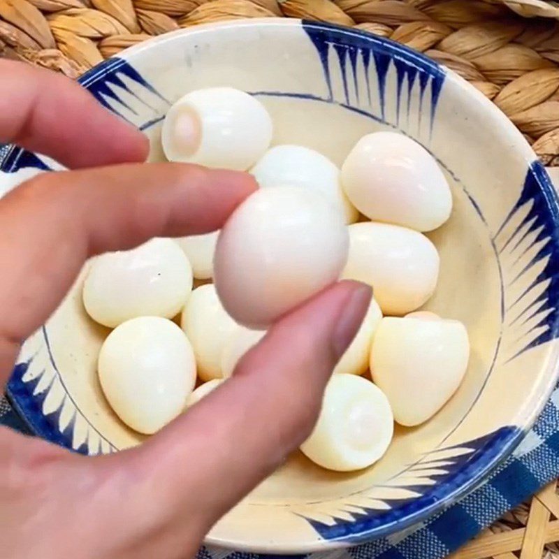 Step 1 Boil Quail Eggs Braised Pork Ribs with Quail Eggs (Recipe shared from TikTok Cooking with TasteVN)