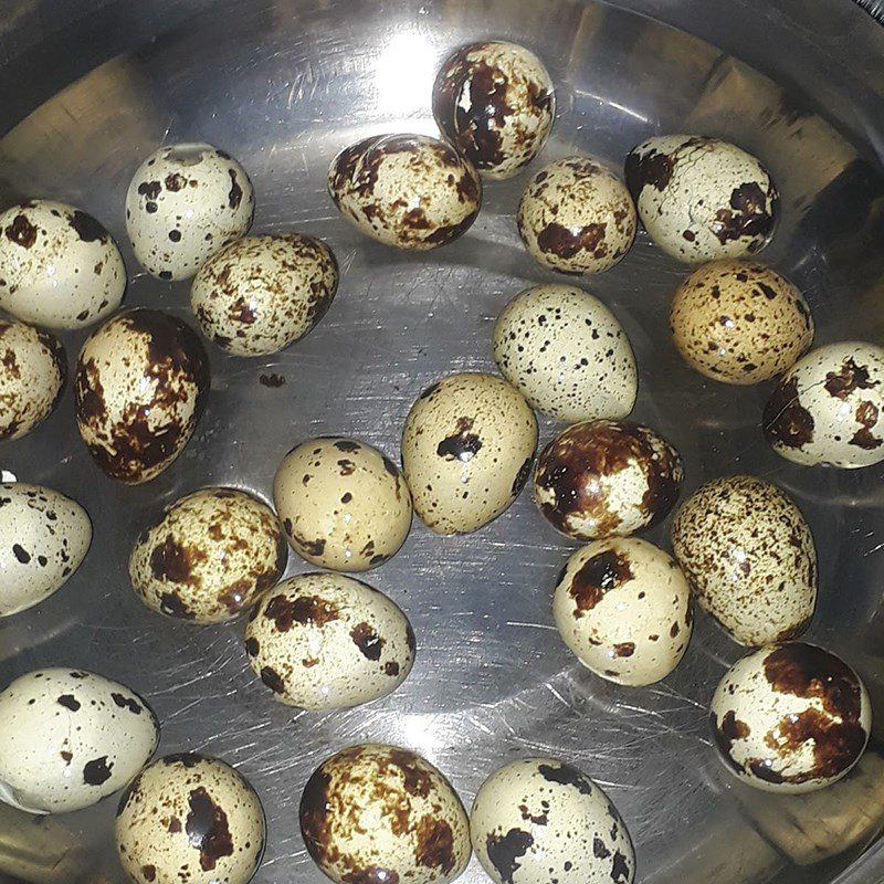 Step 2 Boiled Quail Eggs Quail Eggs Stewed with Gourd