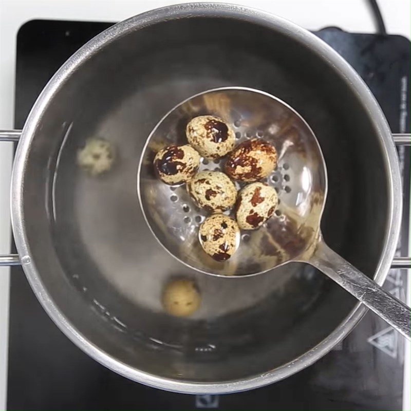 Step 1 Boil quail eggs Braised Beef