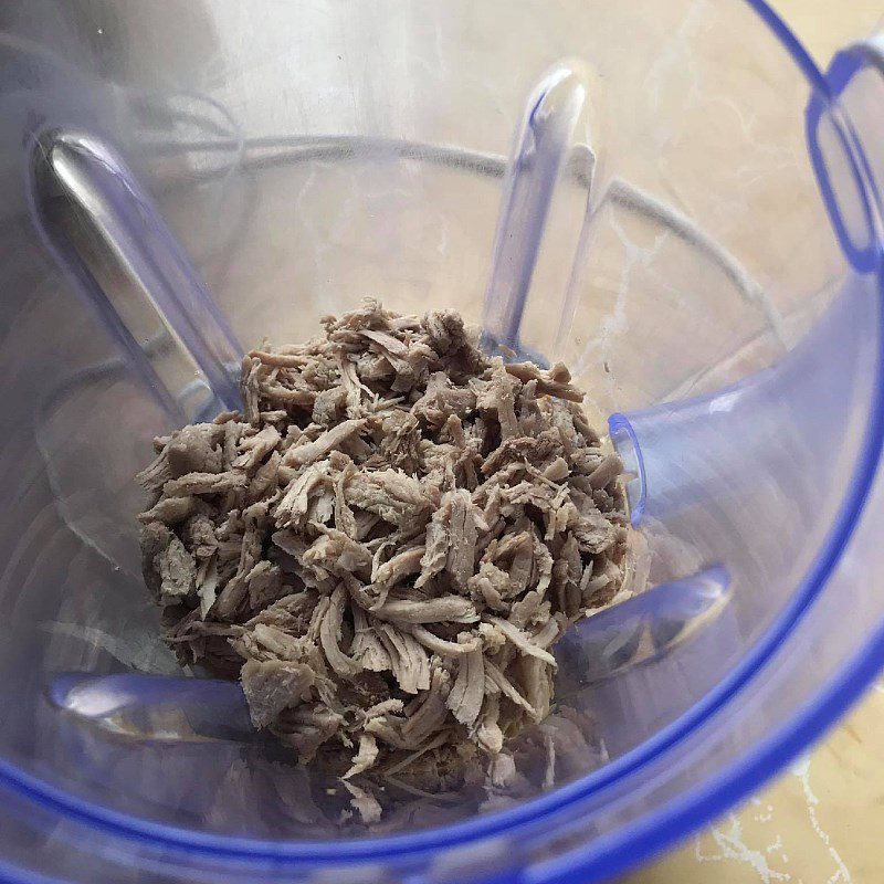 Step 2 Boil and fluff the pork floss (with coloring)