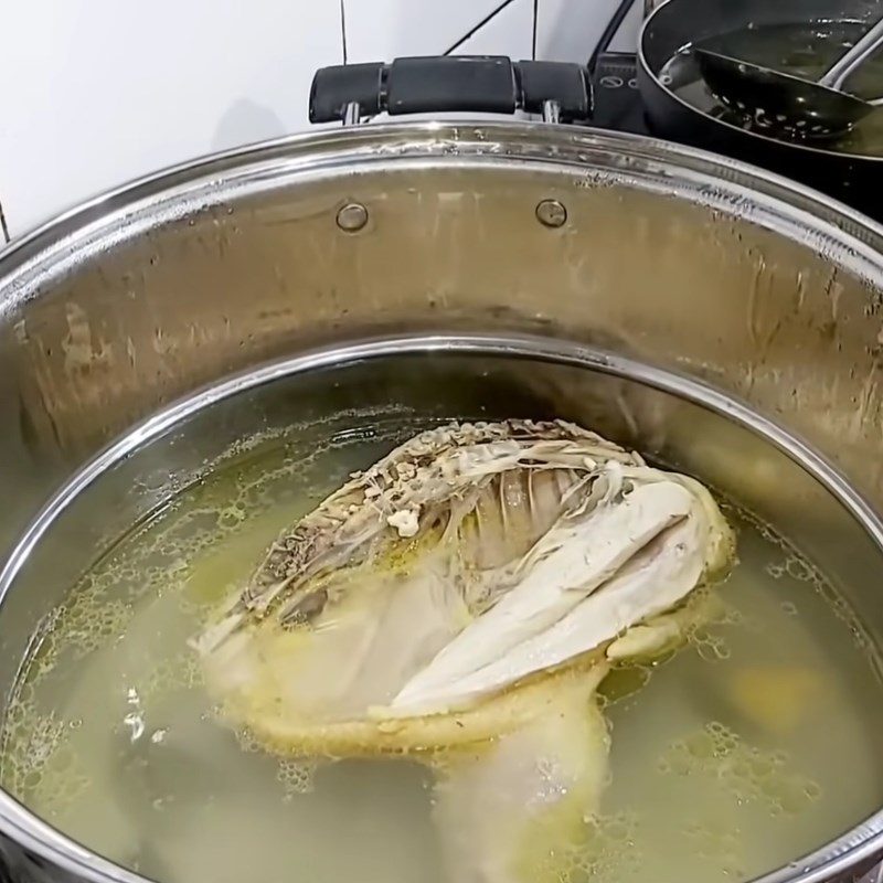 Step 3 Boil and shred chicken for shredded chicken salad