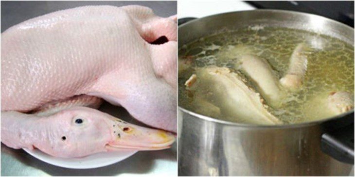 Step 3 Boil the duck for Duck with Dried Bamboo Shoots