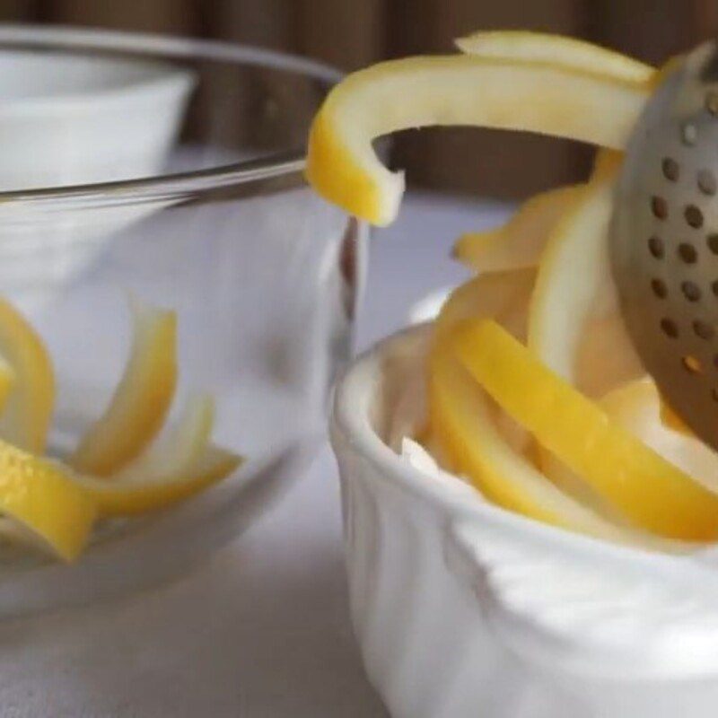 Step 3 Boil lemon peel Candied lemon peel