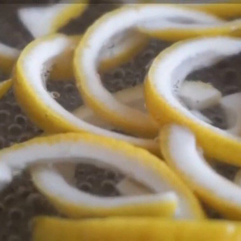 Step 3 Boil lemon peel Candied lemon peel