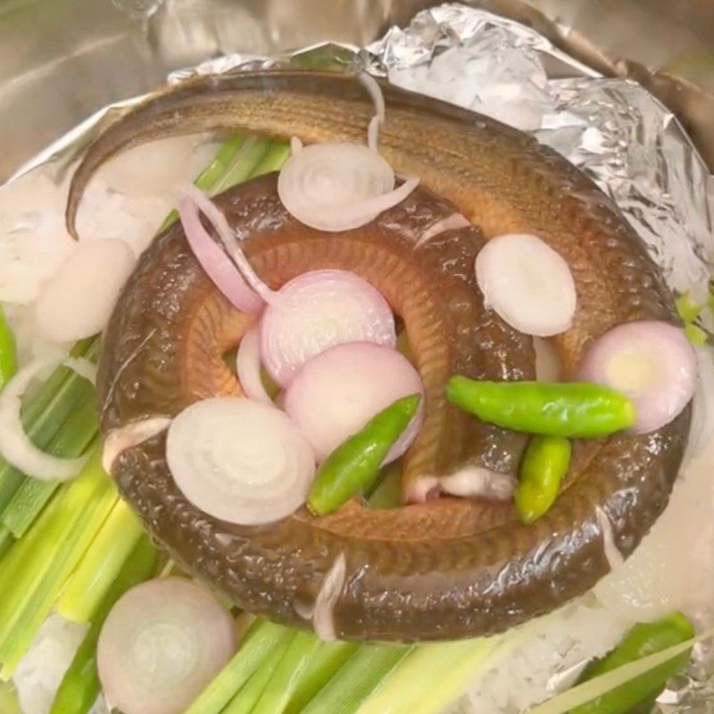 Step 2 Eel cooked with salt Eel cooked with salt