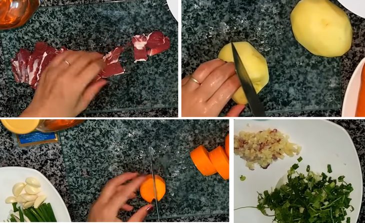 Step 1 Prepare the ingredients for Beef Stew with Potatoes