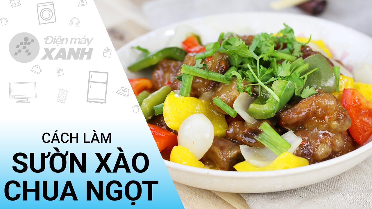 Sweet and sour stir-fried ribs
