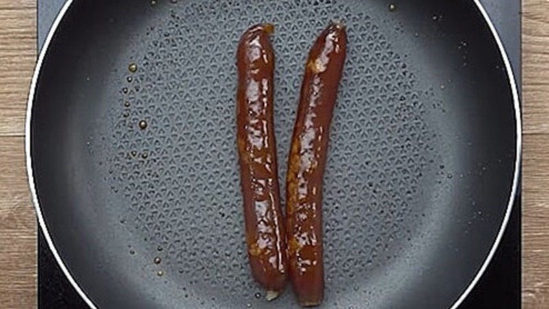 How to fry sausage with rice vinegar