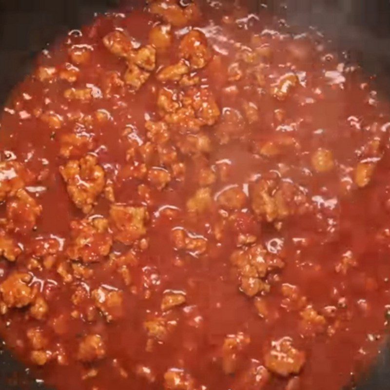 Step 2 Making minced meat sauce Minced meat noodle mix