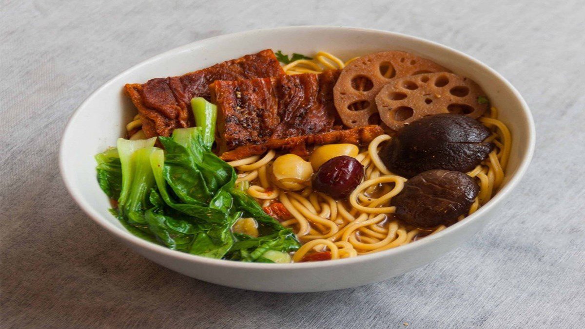 Vegetarian Duck Noodles