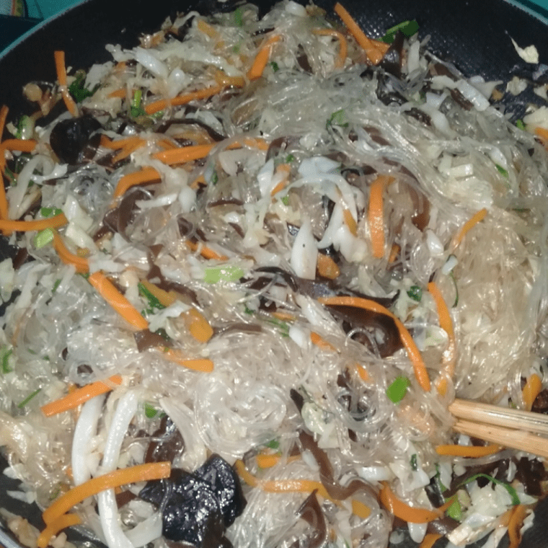 Step 2 Making stir-fried noodles with cabbage Stir-fried noodles with cabbage