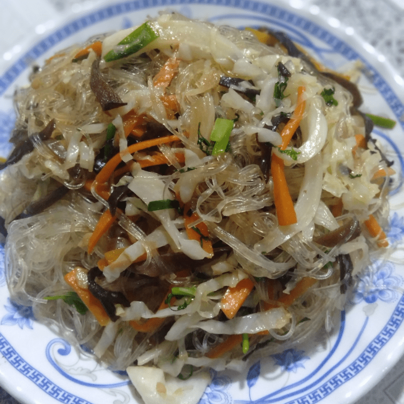 Step 3 Final Product Stir-fried Vermicelli with Cabbage