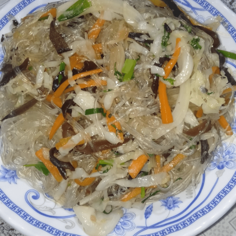 Step 3 Final Product Stir-fried Vermicelli with Cabbage