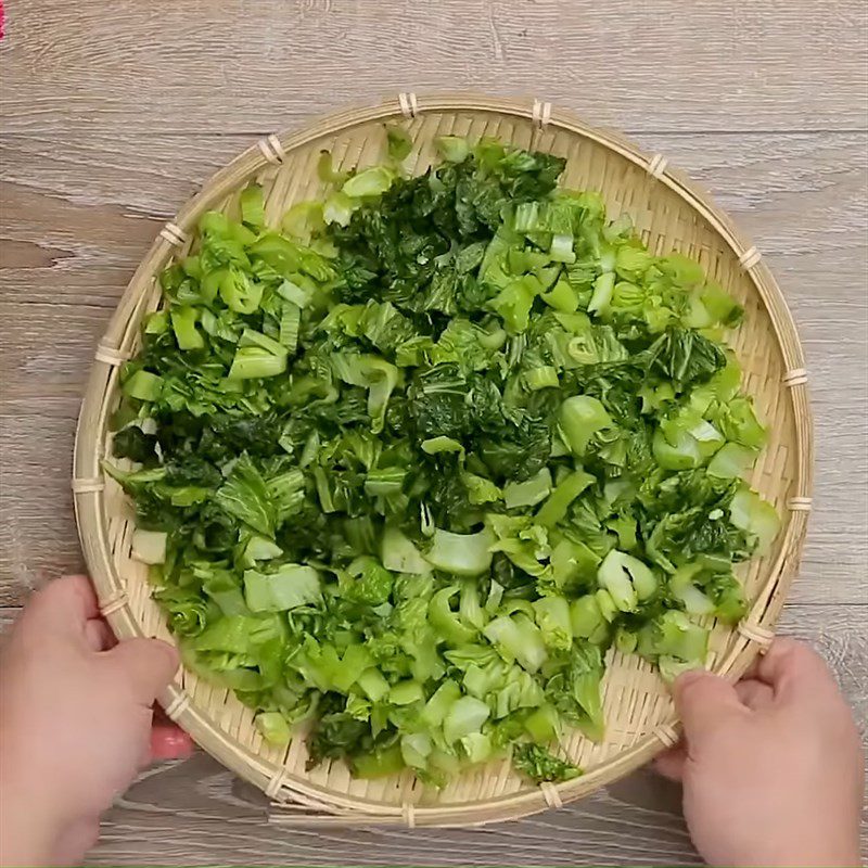 Step 1 Pickle Mustard Greens Quang Dong Braised Meat