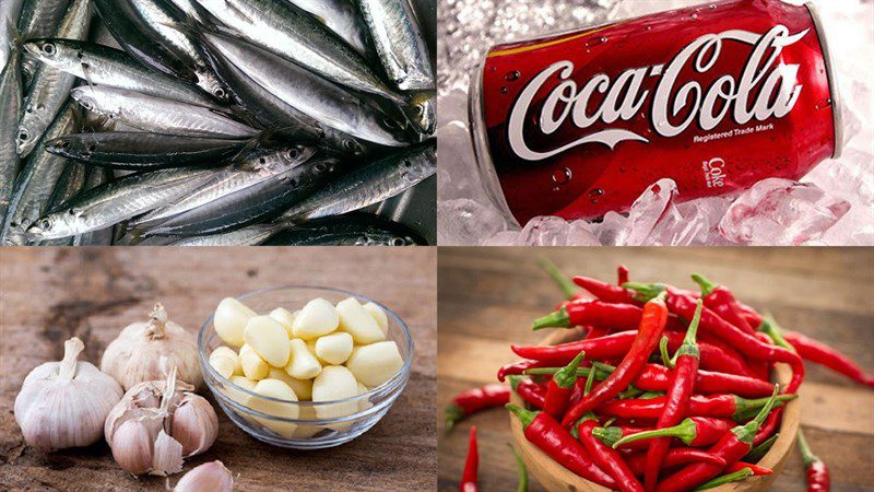 Ingredients for Coca braised mackerel