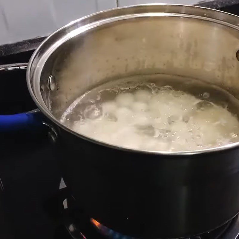 Step 4 Cook the cake Vegan green bean cake