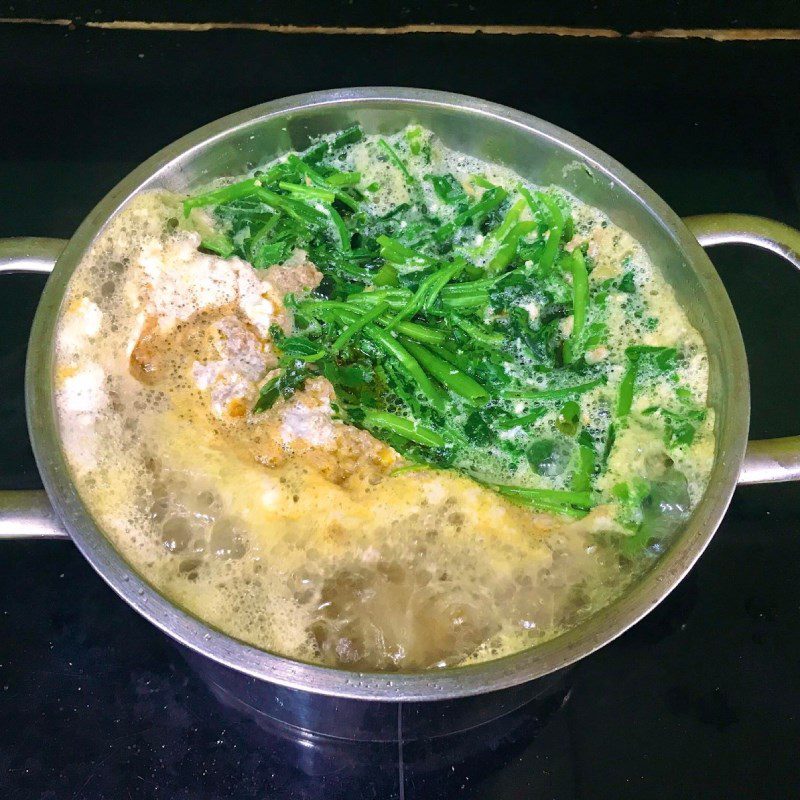 Step 3 Cooking water spinach crab soup Water spinach crab soup (Recipe shared by users)