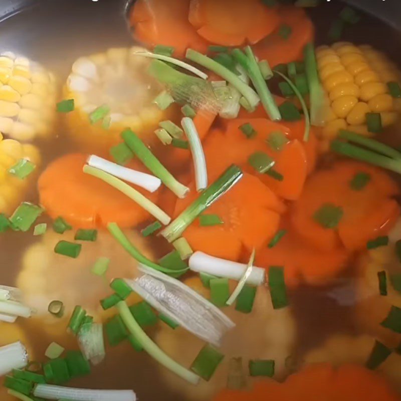 Step 4 Making the broth Vegetarian dumplings