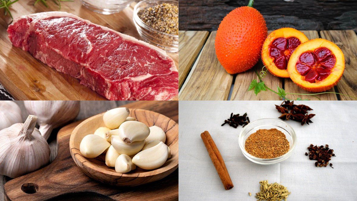 Ingredients for gac beef stew