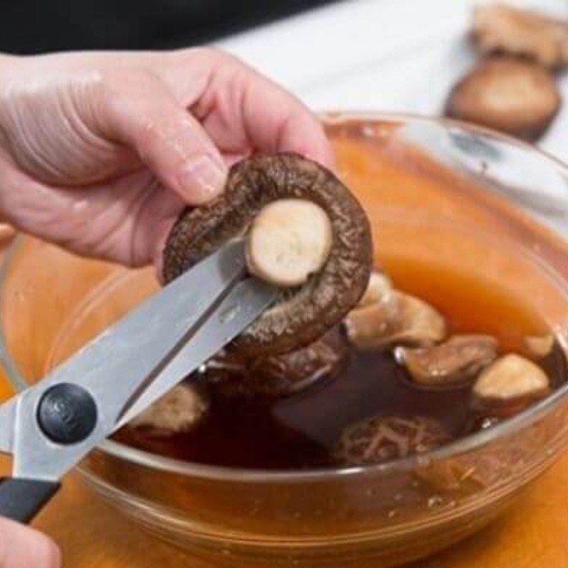 Step 2 Shiitake mushrooms Tofu with Shiitake Mushroom Sauce