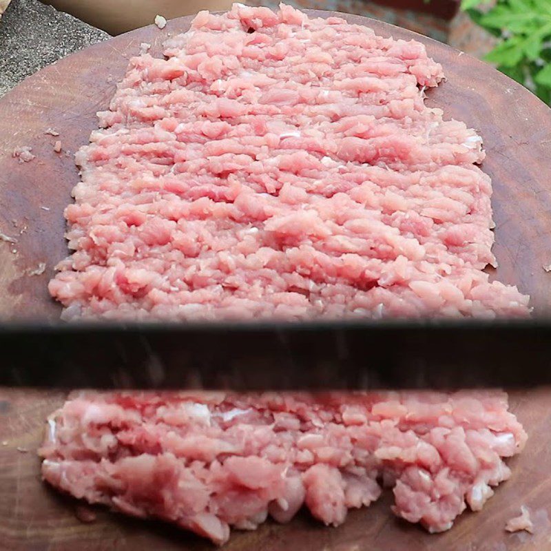 Step 1 Prepare the ingredients for Fried stuffed shiitake mushrooms with minced meat