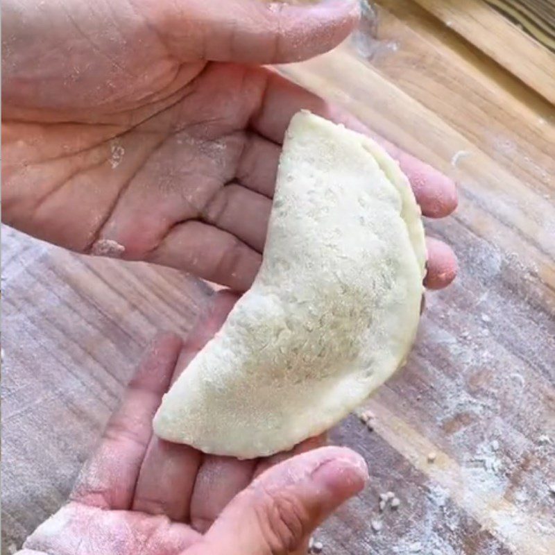 Step 3 Shaping Durian Pancakes (Recipe shared from Tiktok Cooking with TasteVN)