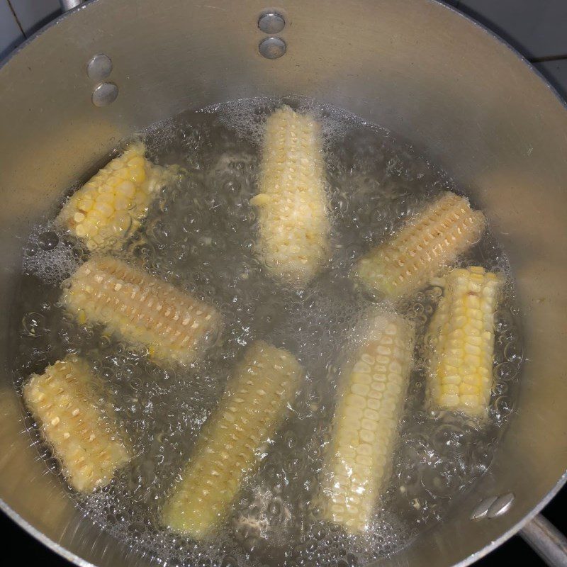 Step 2 Cooking Corn American Corn Pudding with Tapioca Flour