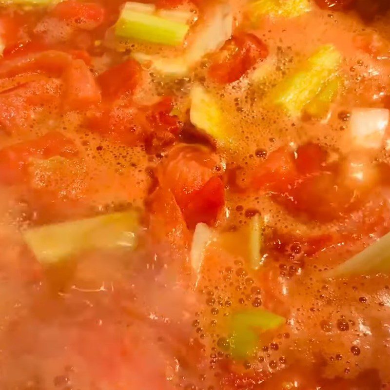 Step 2 Cook tomatoes, celery, onion Tomato celery onion juice without a machine