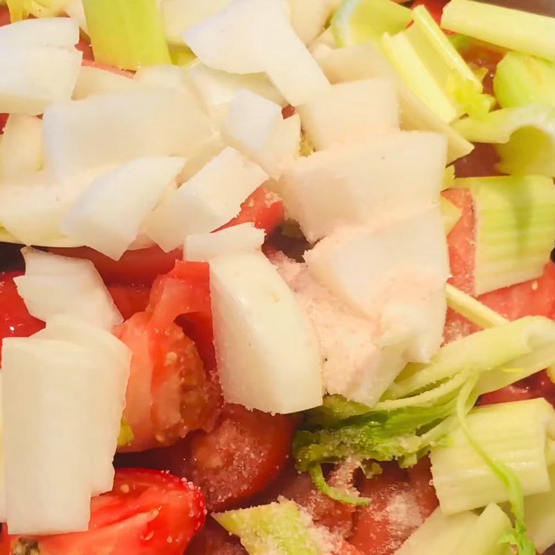 Step 2 Cook tomatoes, celery, onion Tomato celery onion juice without a machine