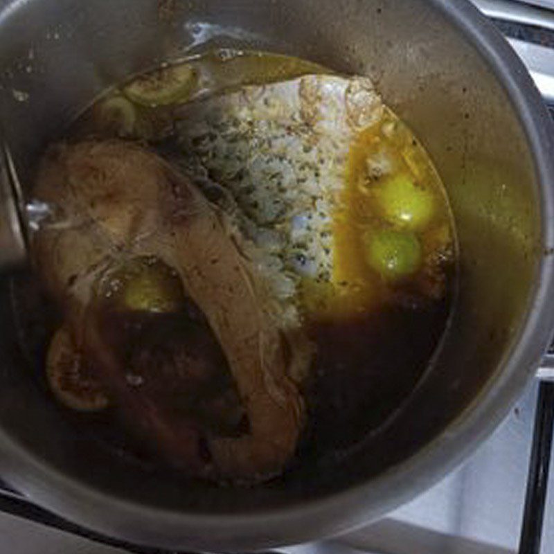 Step 3 Cook stewed fish with fig Stewed fish with fig