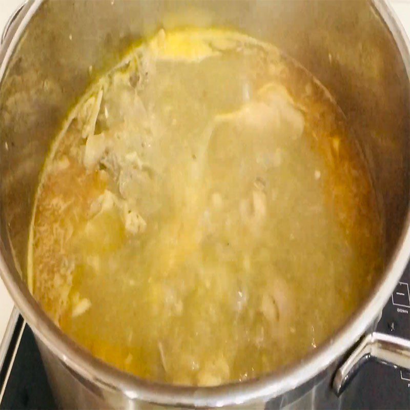 Step 4 Cook the curry Chicken curry coconut milk sweet potato