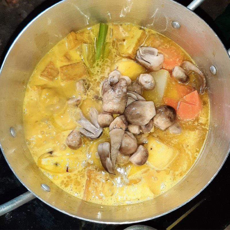 Step 3 Cooking Vegetarian Curry Vegetarian curry (recipe shared by users)