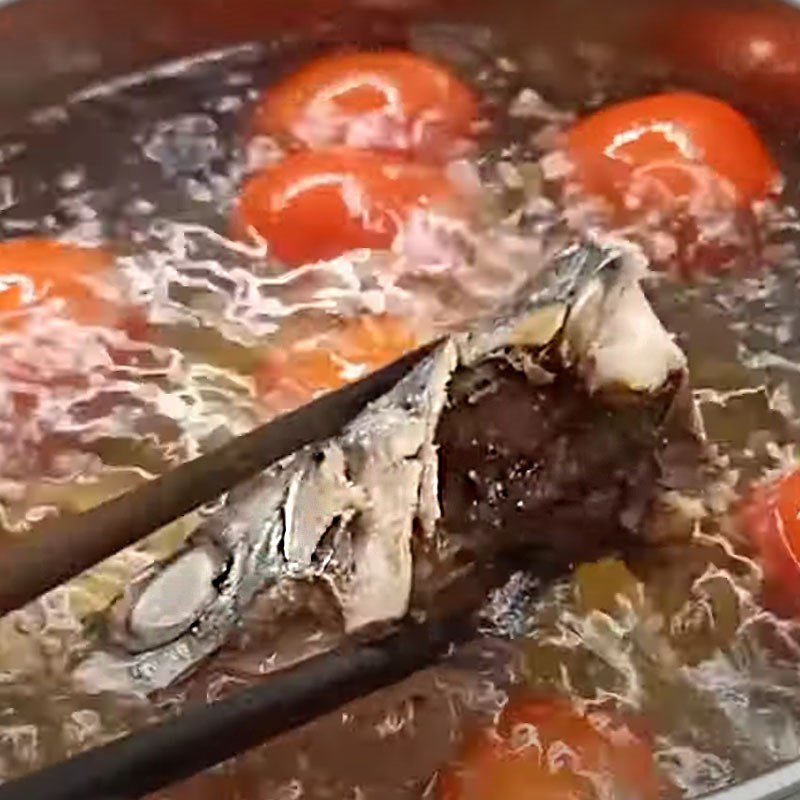 Step 4 Cooking Mackerel Soup