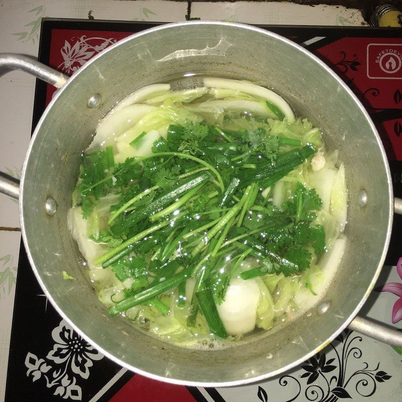 Step 3 Cooking Soup Fresh Shrimp Napa Cabbage Soup