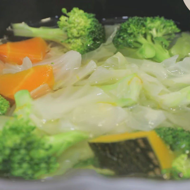 Step 2 Cooking soup Mixed cauliflower soup