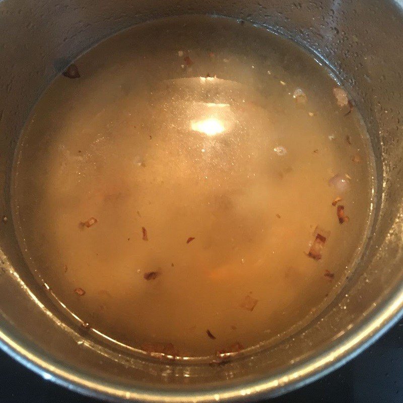 Step 2 Cooking soup Watercress soup (watercress) with fresh shrimp