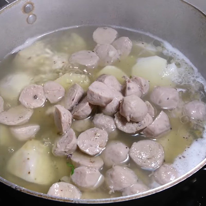 Step 3 Cooking the Taro Ball Soup