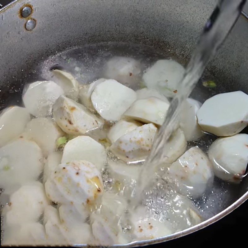 Step 3 Cooking the Taro Ball Soup