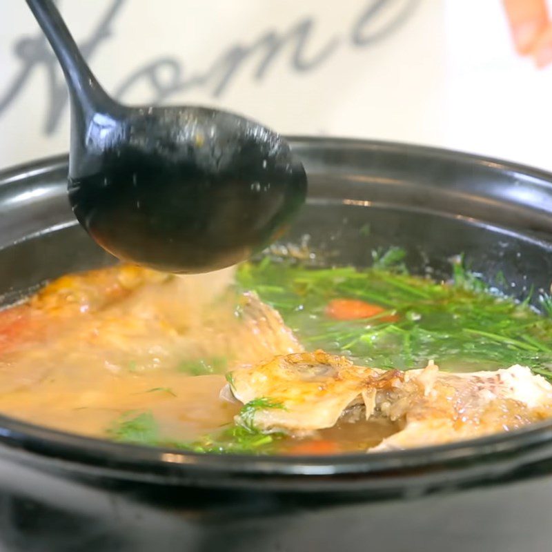 Step 5 Cooking Fish Roe Soup