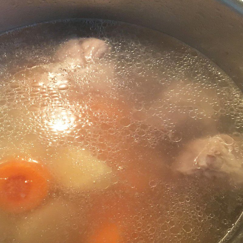 Step 3 Cooking Soup Bone Soup with Potatoes and Carrots