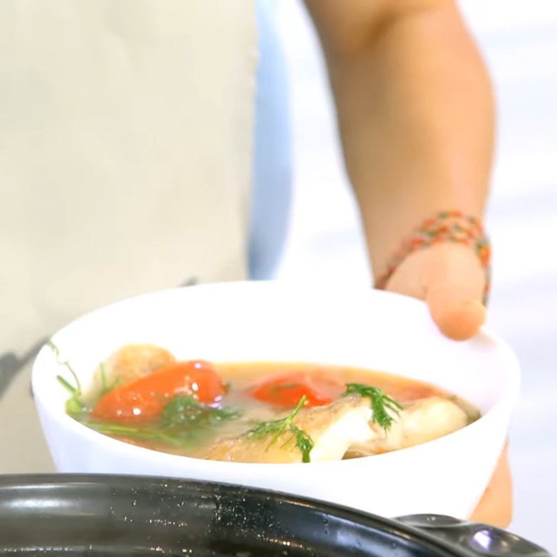 Step 5 Cooking Fish Roe Soup