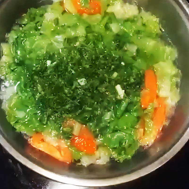 Step 3 Cook the Soup Vegetarian Lettuce Soup