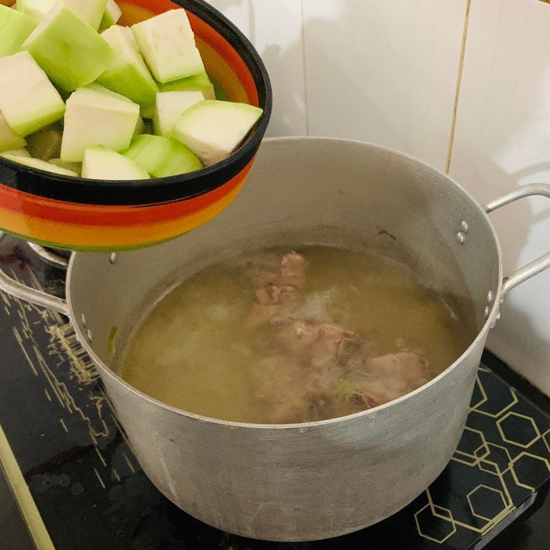 Step 2 Cooking pumpkin soup with bones Pumpkin soup with bones