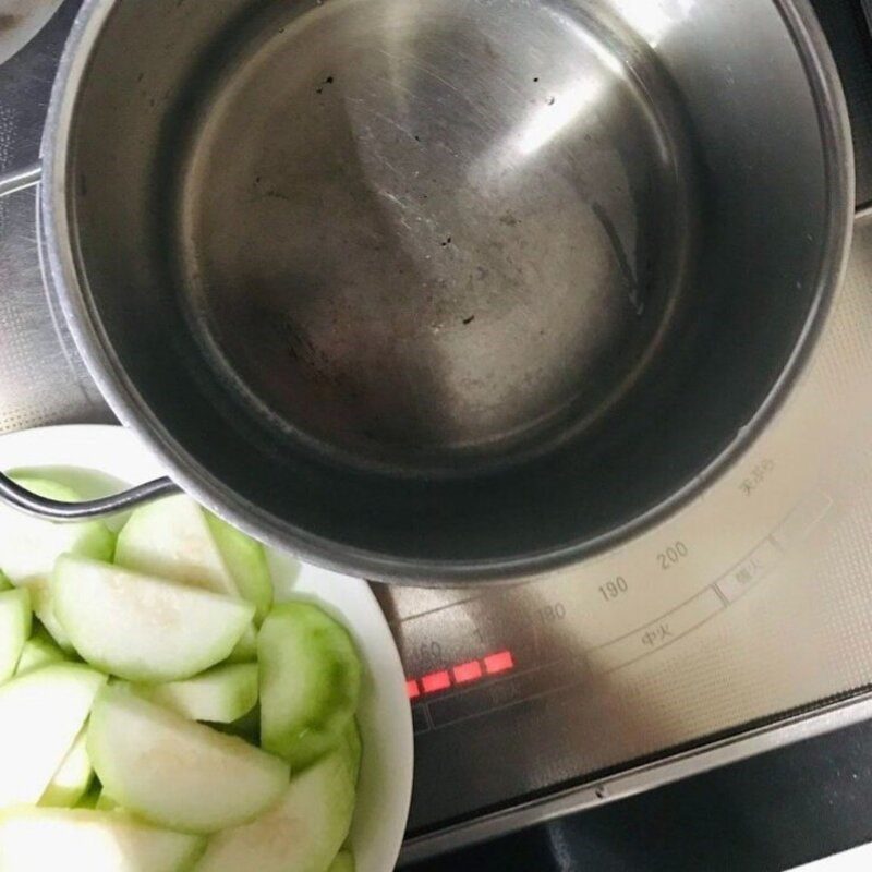 Step 3 Cooked Winter Melon Soup with Dried Shrimp Winter melon soup with dried shrimp