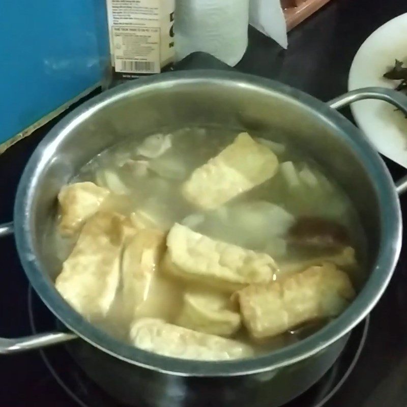 Step 4 Cook Eggplant Soup with Fermented Rice Eggplant Soup with Fermented Rice