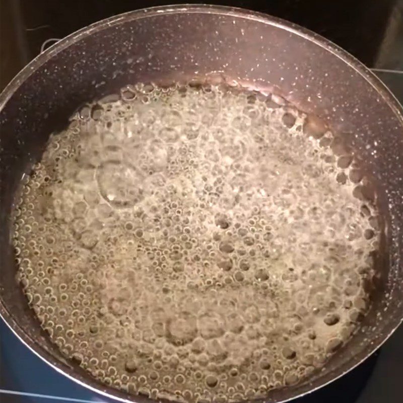 Step 1 Cook caramel for flan using an air fryer