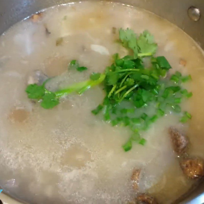 Step 5 Cooking octopus porridge