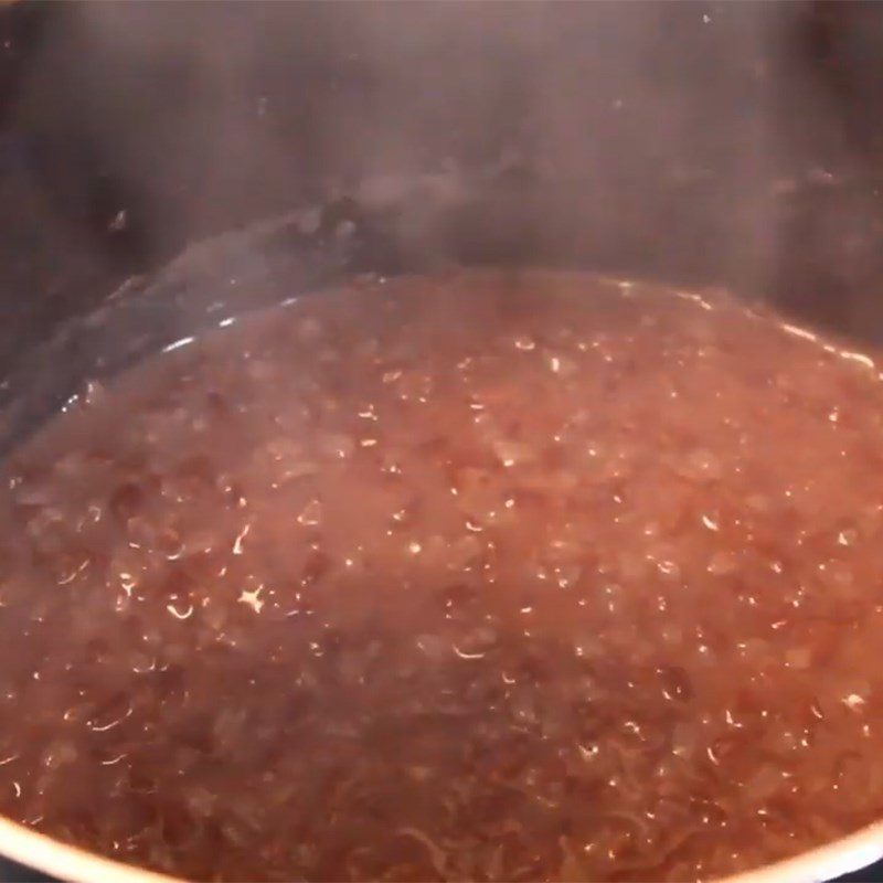 Step 2 Cook brown rice porridge Brown rice porridge with fish