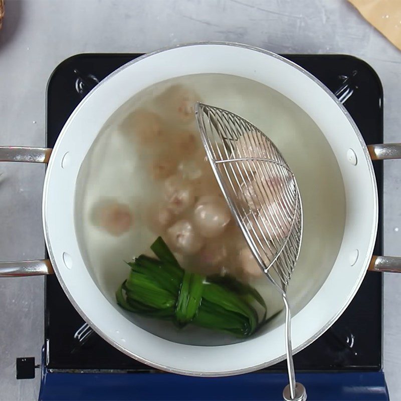 Step 6 Cook the Pork Floss Che