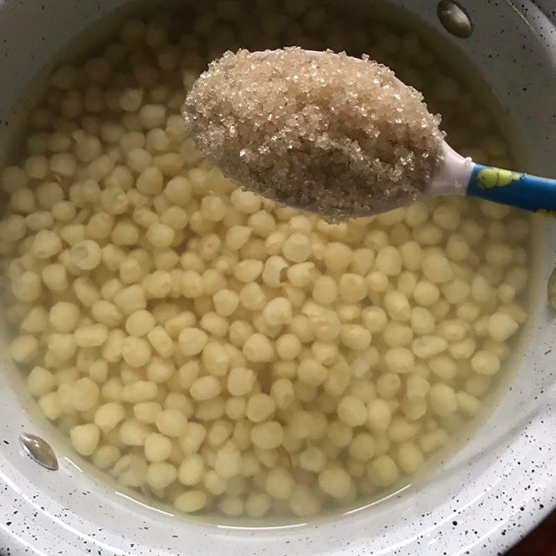 Step 2 Cooking the pudding for Corn Pudding